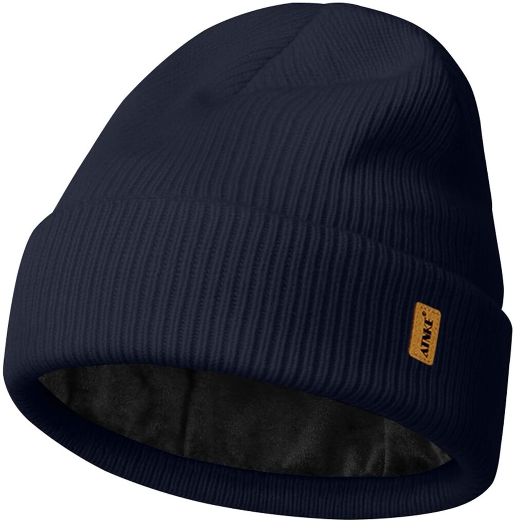 3796 Beanie , Soft Warm Fleece Lined Winter Ski Beanies Hat Unisex Thick